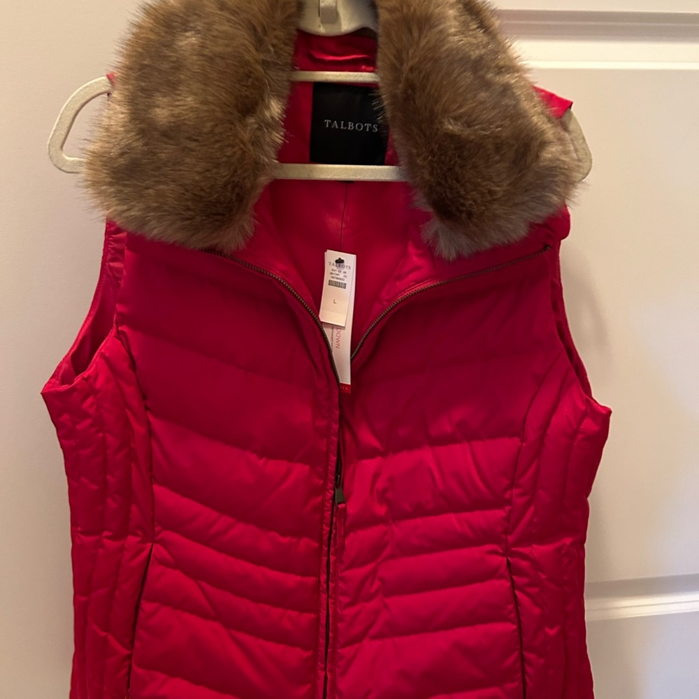 Ladies Talbots Down Puffer Vest